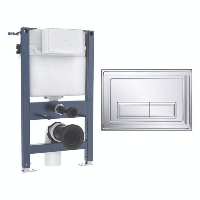 Crosswater Belgravia 820mm Concealed Cistern Toilet Frame Set 1