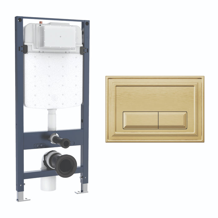 Crosswater Belgravia Slim 1120mm Concealed Cistern Toilet Frame Set 4
