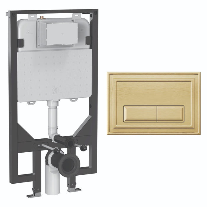 Crosswater Belgravia Ultra Slim 1140mm Concealed Cistern Toilet Frame Set 5
