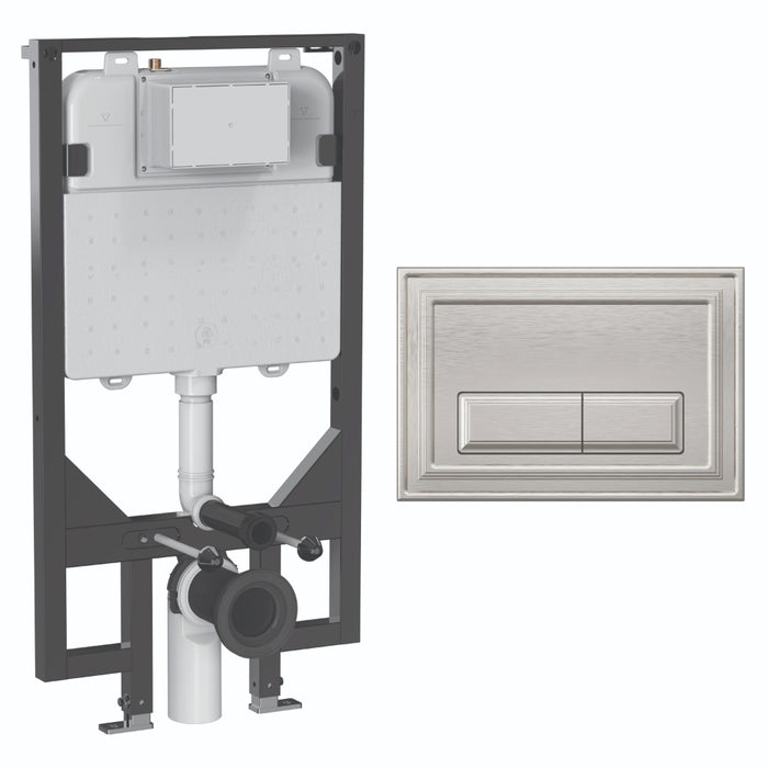 Crosswater Belgravia Ultra Slim 1140mm Concealed Cistern Toilet Frame Set 5
