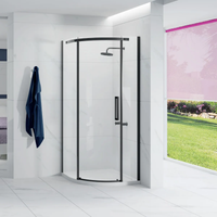 Merlyn Ionic Essence 1 Door Quadrant Shower Enclosure - Black