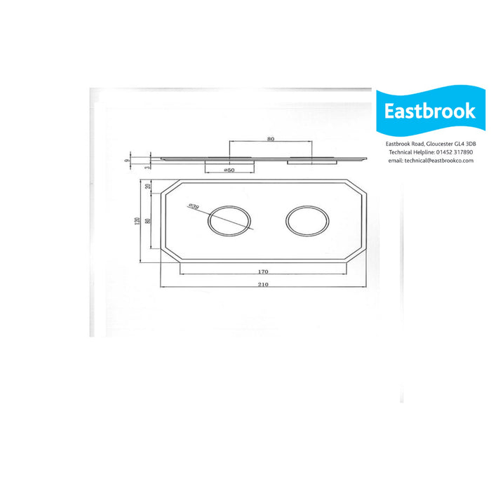 Eastbrook Concealed Shower Valve With Round Shower Head, Swivel Arm, Outlet Elbow And Handset - Chrome