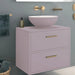 sonas finland wall hung vanity unit cashmere pink