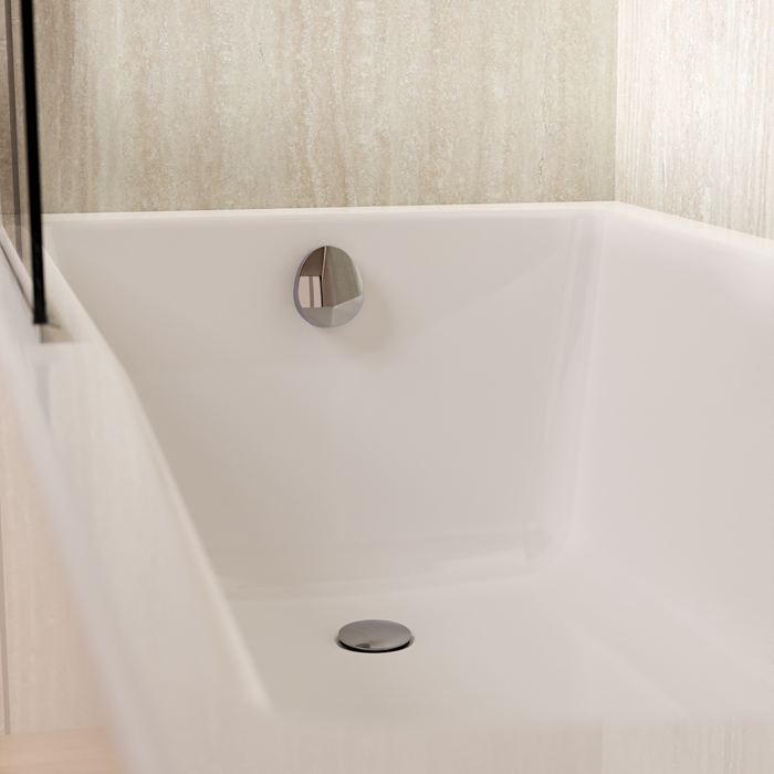 Crosswater Drop Pop Up Bath Waste With Overflow - Chrome