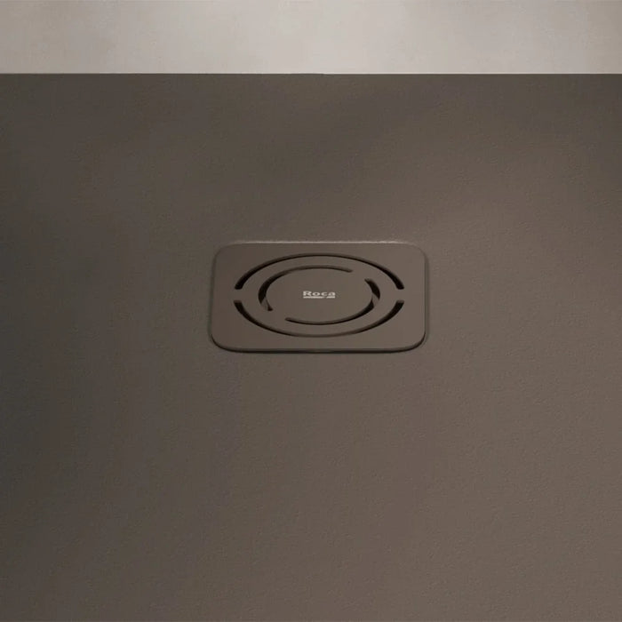 Roca Terran-N Superslim Stonex Anti-Slip Rectangular Shower Tray with Waste