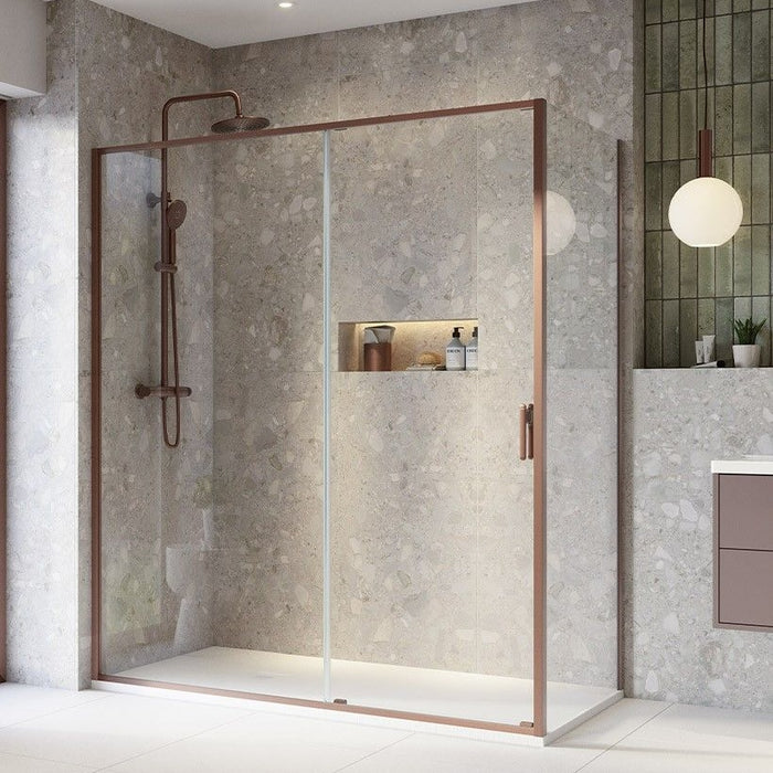 Sonas Living 8mm Sliding Shower Door with Side Panel