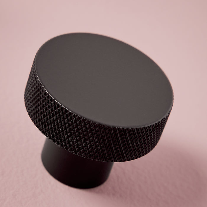 Scudo Knurled Round Furniture Handle 42.5mm