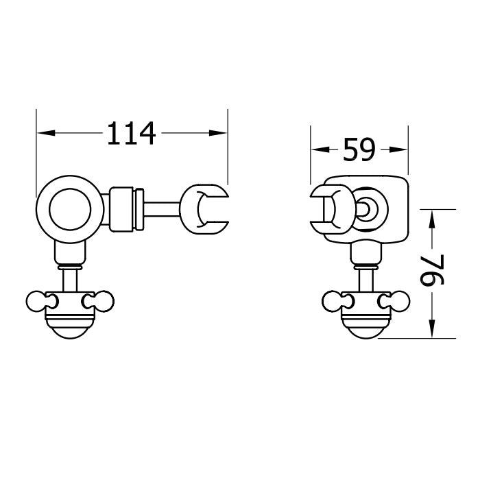 Crosswater Belgravia 1 Outlet Exposed Shower Valve With Kit