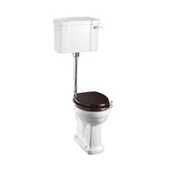 Burlington Standard Low Level Toilet with 440mm Slimline Lever Cistern and Flush Kit