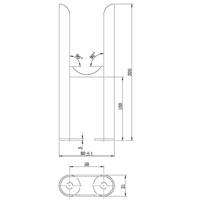 Scudo Column Radiator 2 Column Insertable Feet (Pair)
