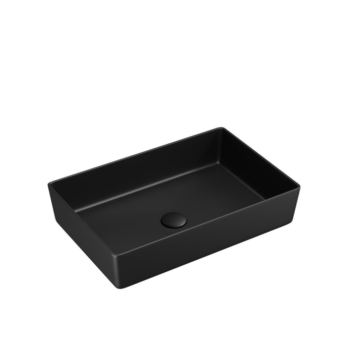 Scudo Core Metal Rectangular Countertop Basin 526mm with Waste