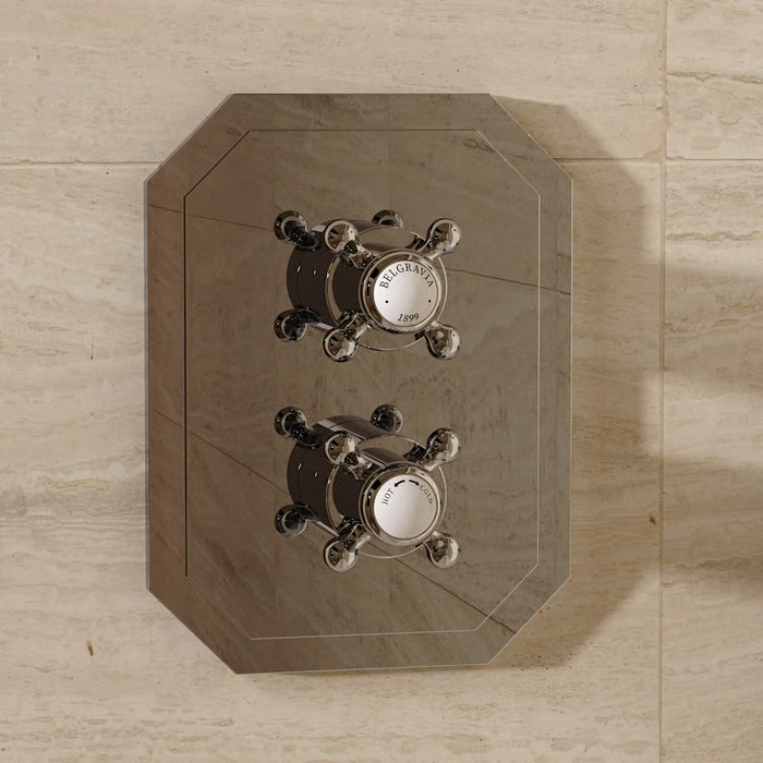 Crosswater Belgravia 3 Outlet Thermostatic Shower Valve With Crossbox