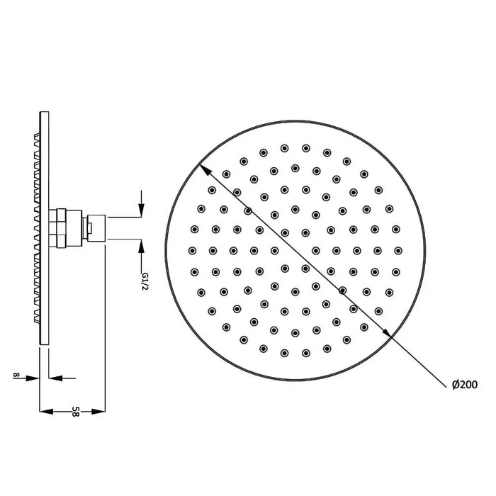 Crosswater Crossbox Fixed Head Shower Set 1