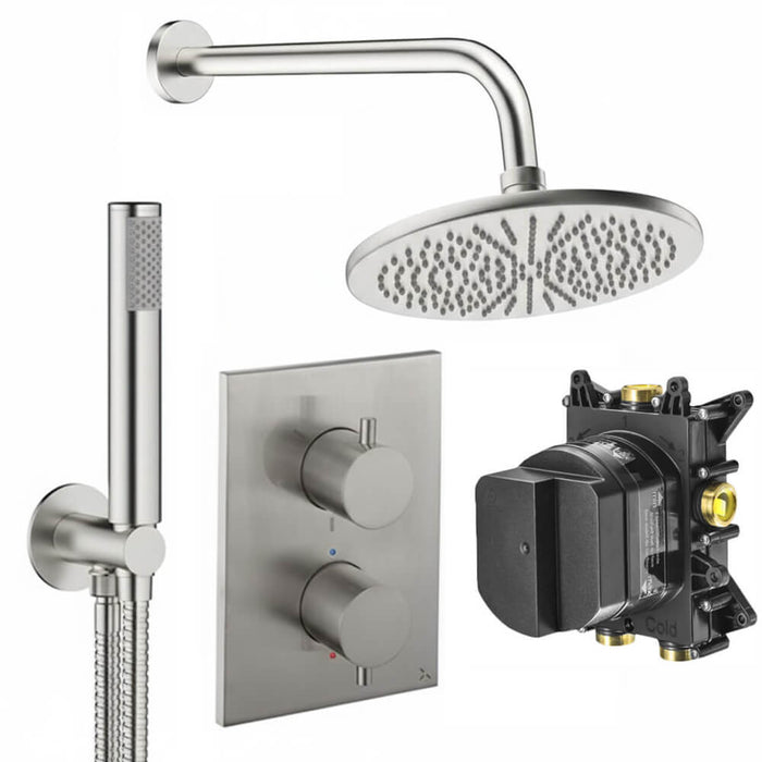 Crosswater Crossbox Shower Set 3 with Fixed Head & Handset