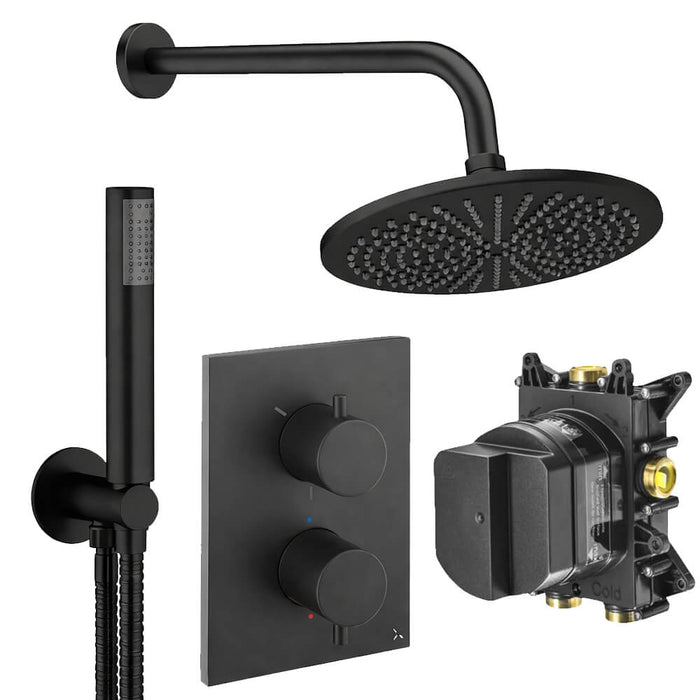 Crosswater Crossbox Shower Set 3 with Fixed Head & Handset