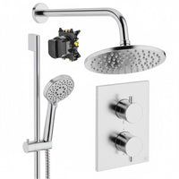Crosswater Crossbox Shower Set 4 with Fixed Head & Handset