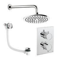 Crosswater Crossbox Shower Set 7 with Fixed Head & Bath Filler