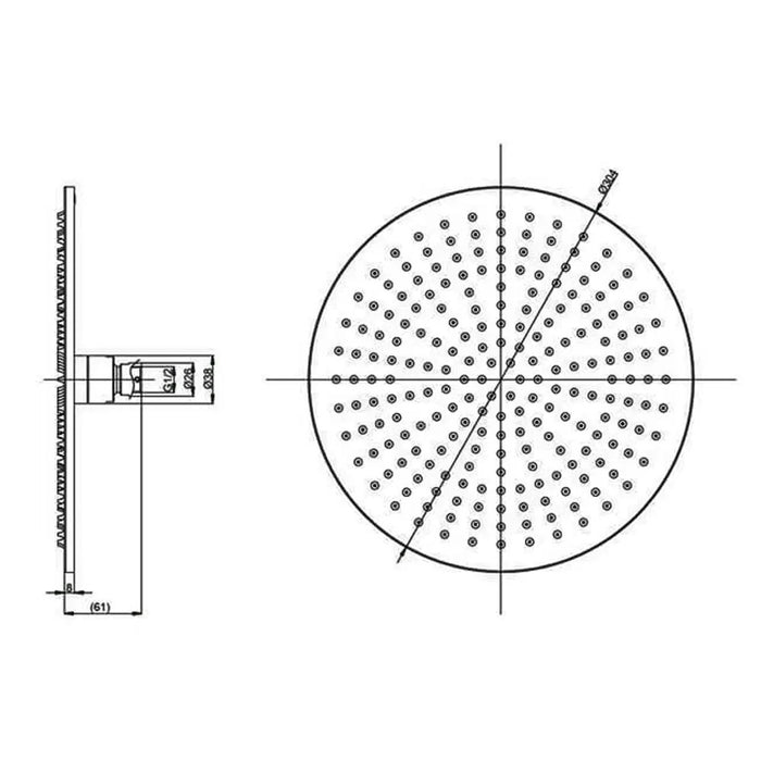 Crosswater Crossbox Shower Set 7 with Fixed Head & Bath Filler