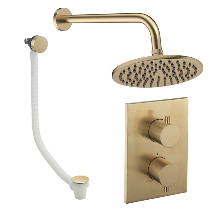 Crosswater Crossbox Shower Set 7 with Fixed Head & Bath Filler