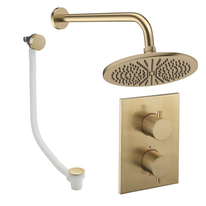Crosswater Crossbox Shower Set 7 with Fixed Head & Bath Filler