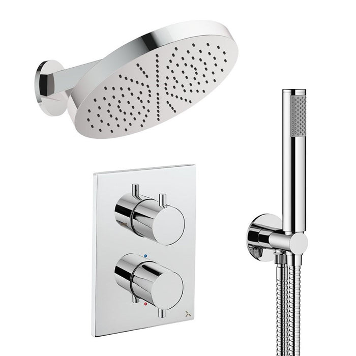 Crosswater Crossbox Shower Set 8 with Fixed Head & Handset