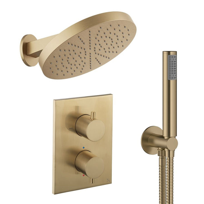 Crosswater Crossbox Shower Set 8 with Fixed Head & Handset