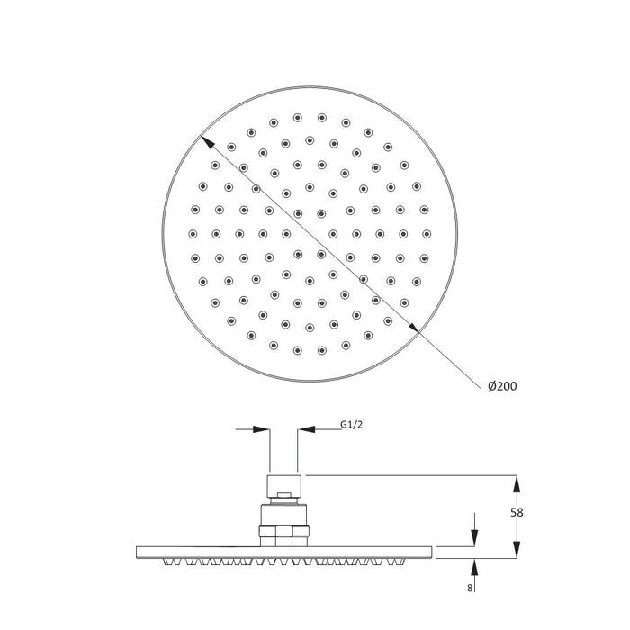 Crosswater Design Fixed Head Shower Set 1