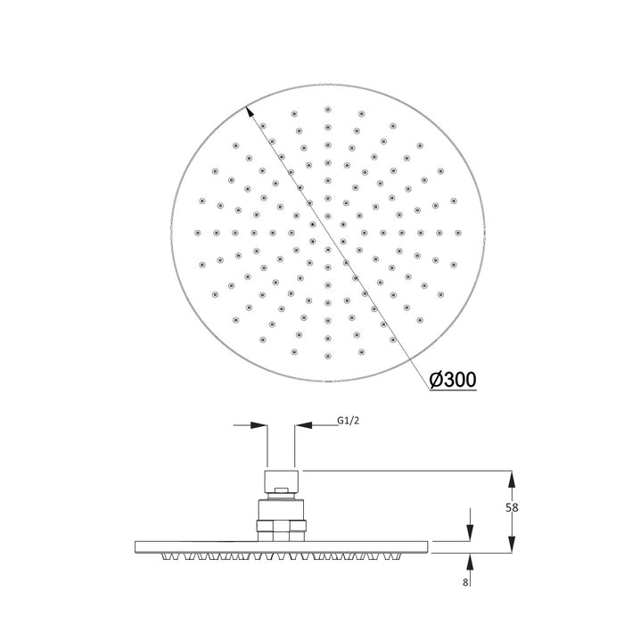 Crosswater Design Fixed Head Shower Set 1