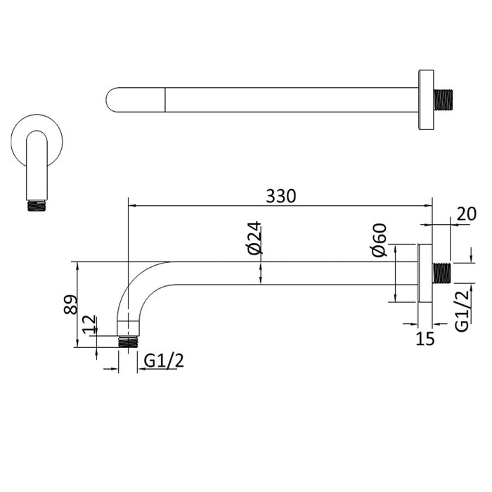Crosswater Design Shower Set 3