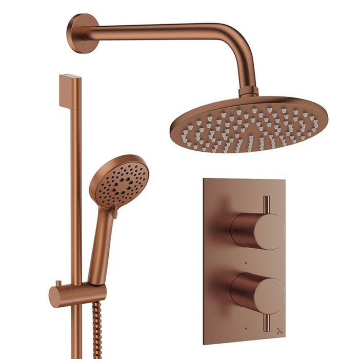 Crosswater Design Shower Set 4 with Fixed Head & Handset