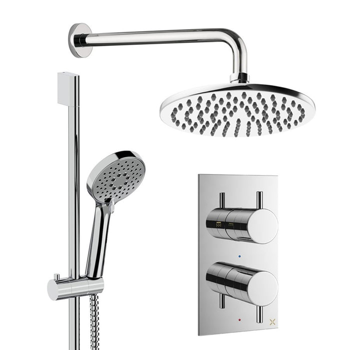 Crosswater Design Shower Set 4 with Fixed Head & Handset
