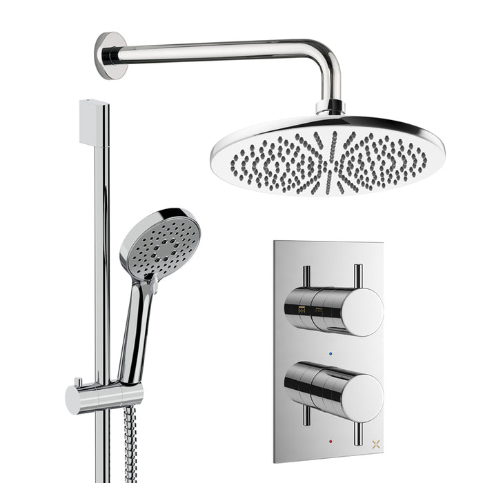 Crosswater Design Shower Set 4 with Fixed Head & Handset