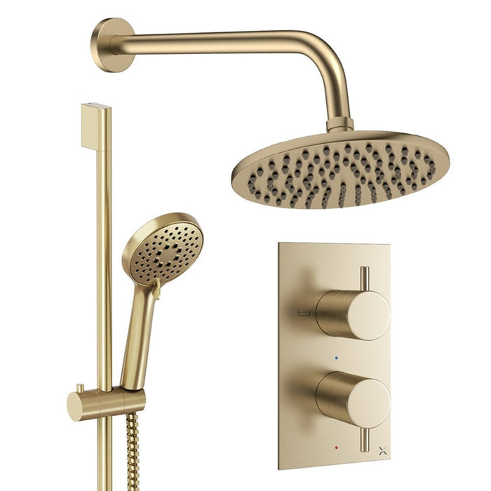 Crosswater Design Shower Set 4 with Fixed Head & Handset