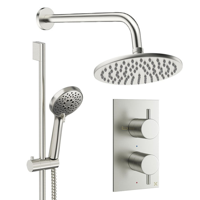 Crosswater Design Shower Set 4 with Fixed Head & Handset