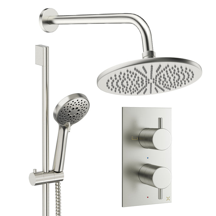Crosswater Design Shower Set 4 with Fixed Head & Handset