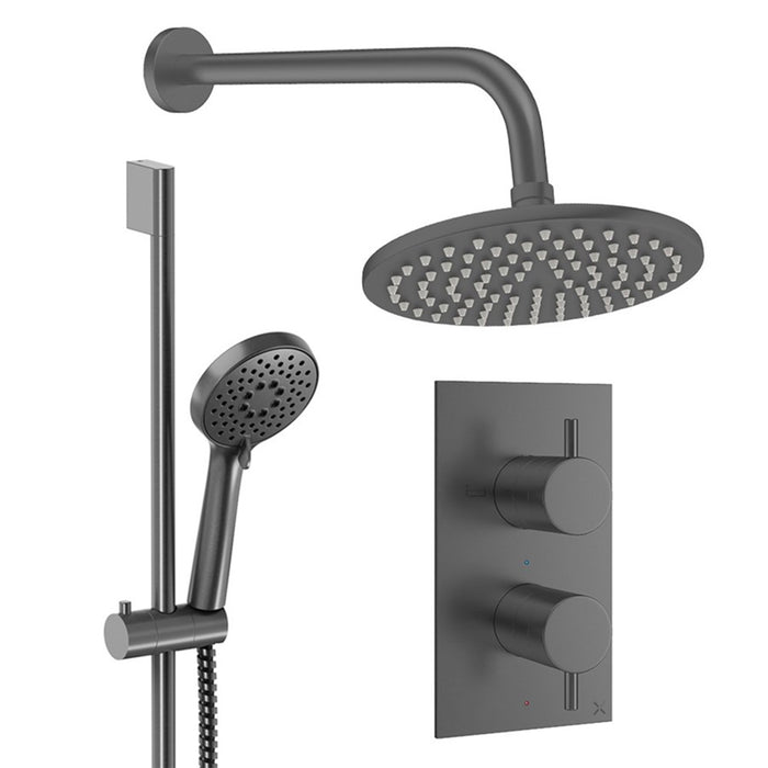 Crosswater Design Shower Set 4 with Fixed Head & Handset