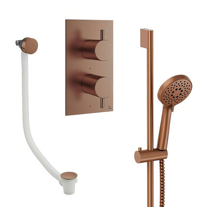 Crosswater Design Shower Set 6 with Handset & Bath Filler
