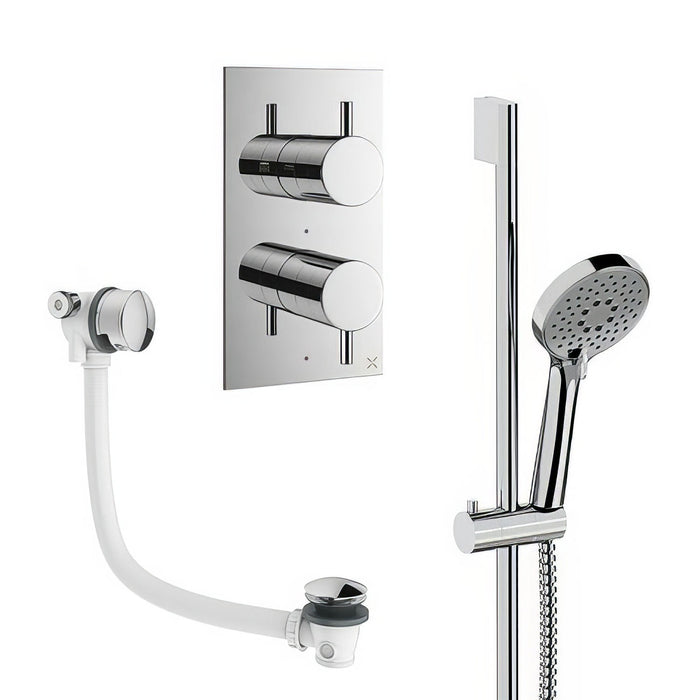 Crosswater Design Shower Set 6 with Handset & Bath Filler