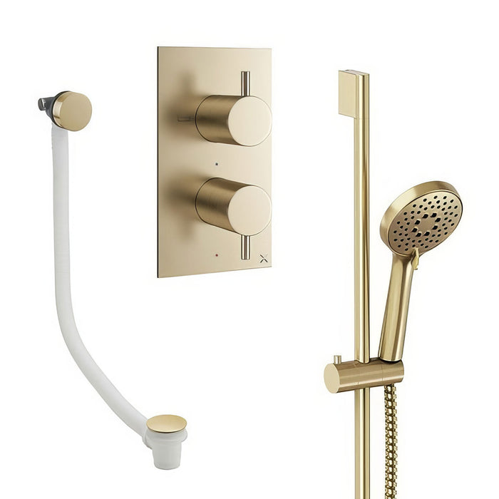 Crosswater Design Shower Set 6 with Handset & Bath Filler