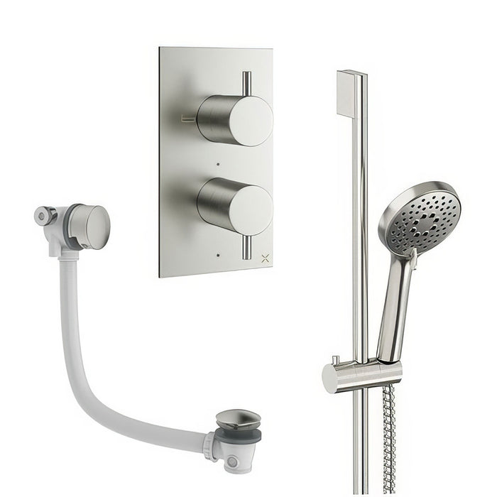 Crosswater Design Shower Set 6 with Handset & Bath Filler