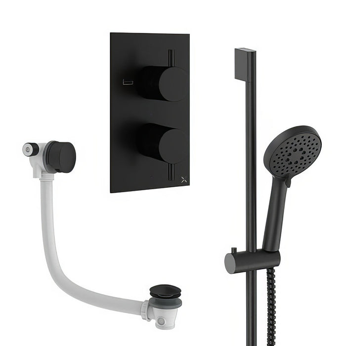 Crosswater Design Shower Set 6 with Handset & Bath Filler