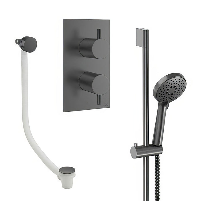 Crosswater Design Shower Set 6 with Handset & Bath Filler