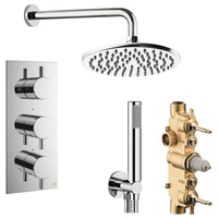 Crosswater Design Shower Set 7 with Fixed Head & Handset