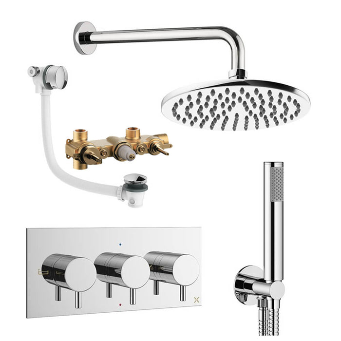 Crosswater Design 3 Outlet Shower Set 8