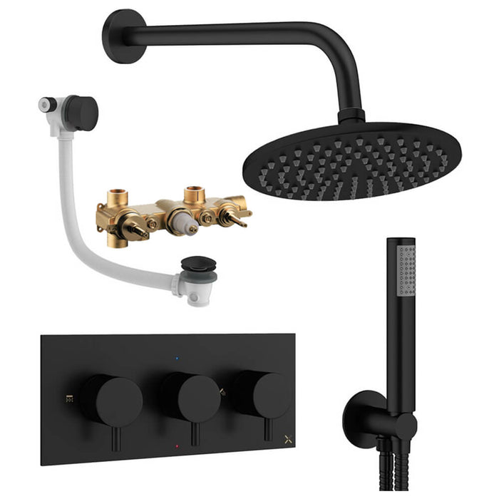 Crosswater Design 3 Outlet Shower Set 8