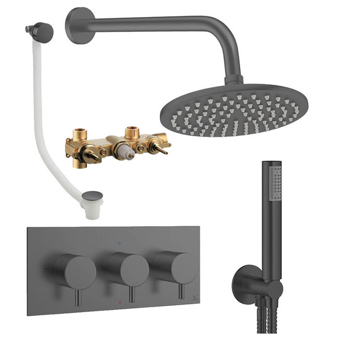 Crosswater Design 3 Outlet Shower Set 8