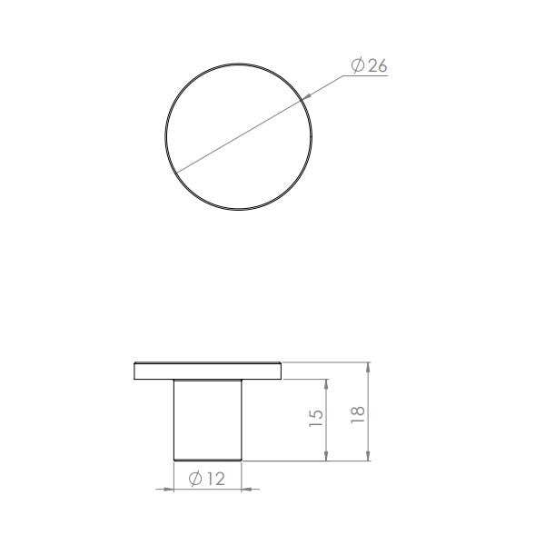 Crosswater Modern Furniture Handle (Single)
