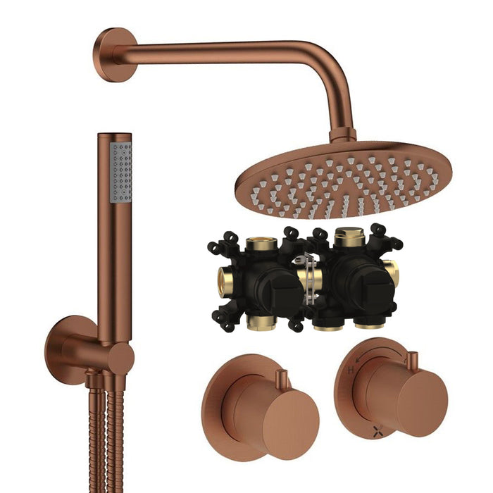 Crosswater Module Shower Set 1 with Fixed Head & Handset