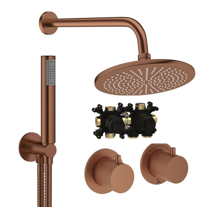 Crosswater Module Shower Set 1 with Fixed Head & Handset