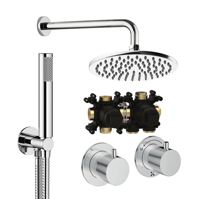 Crosswater Module Shower Set 1 with Fixed Head & Handset